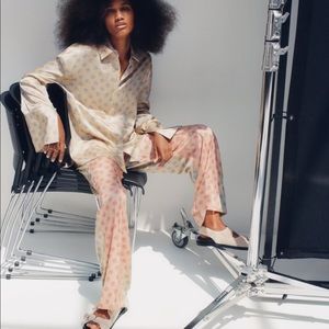 BNWT Zara Printed Palazzo Pants